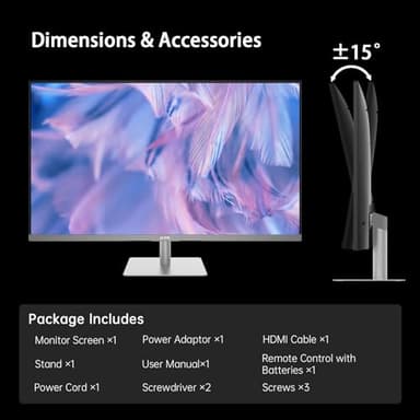 KTC 32 Inch 4K Smart Monitor with Google TV System UHD 3440x2560P Hey Google Voice Remote Netflix Licensed Dolby Audio HDR KVM Technology WiFi Bluetooth 65W PD Type C Fast Charger VESA Support - Image 9
