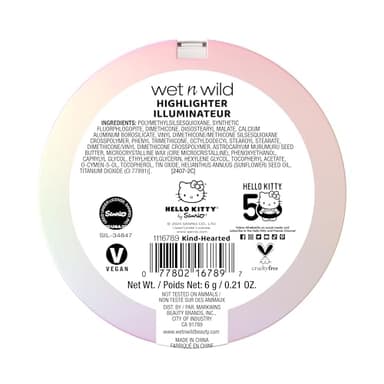 wet n wild Hello Kitty Highlighter, Multi-Dimensional Glow with Iridescent Pearls, Silky-Smooth Buildable & Blendable Formula, Cruelty-Free & Vegan - Kind Hearted - Image 6