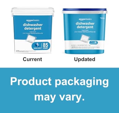 Amazon Basics Dishwasher Detergent Pacs, Fresh Scent, 85 Count (Previously Solimo) - Image 3