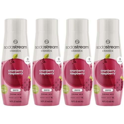 SodaStream Cranberry Raspberry Zero Calorie, 440ml 4-Pack - Image 1