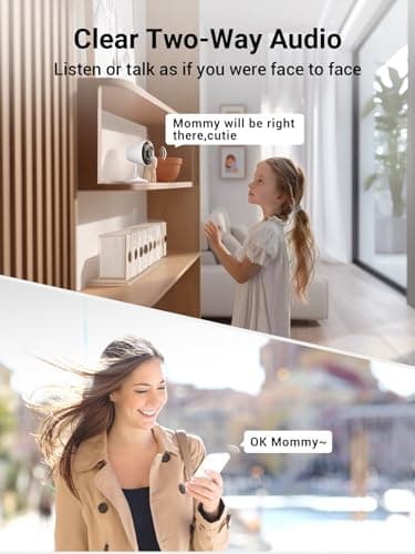 [5G & 2.4G] Indoor/Outdoor Security Camera for Home, Baby/Elder/Dog/Pet Camera with Phone App, Wi-Fi Camera w/Spotlight, Color Night Vision, 2-Way Audio, 24/7, SD/Cloud Storage, Work w/Alexa, 2Pack - Image 5