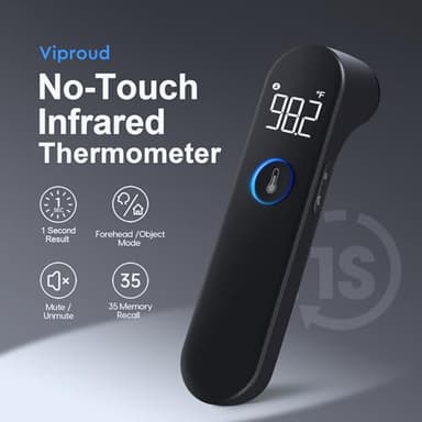 No-Touch Forehead Thermometer for Adults and Kids, Fast Accurate Baby Thermometer with Fever Alarm & Mute Mode - Take Quick Temperature Easily - Image 2