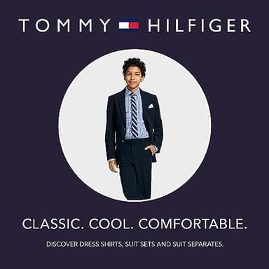 Tommy Hilfiger Boys' 2-Piece Formal Suit Set, Bright Blue, 10 - Image 4