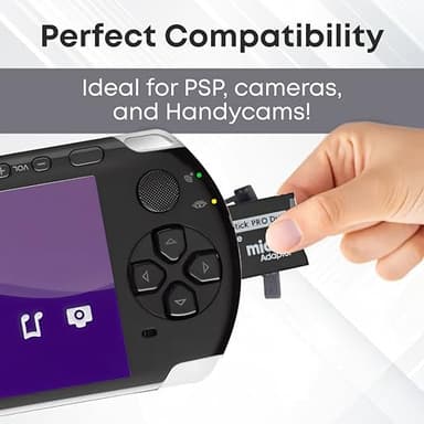 Skywin Memory Stick Pro Duo Adapter - Card Reader for PSP Memory Card Duo Adapter, Easy-to-Use Card Holder Compatible with PlayStation Card, Camera, or Handycam - Image 3