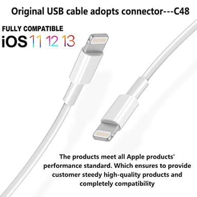4Pack [Apple MFi Certified] Charger Lightning to USB Charging Cable 6FT Cord Compatible iPhone 14/13/12/11 Pro/11/XS MAX/XR/8/7/6s Plus,iPad Pro/Air/Mini,iPod Touch - Image 4