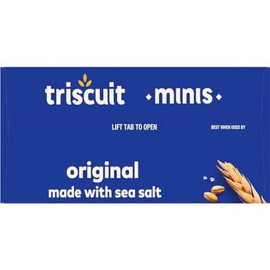 Triscuit Minis Original Whole Grain Wheat Crackers, Vegan Snacks, Bulk Snack Crackers, 6 - 8 oz Boxes - Image 19