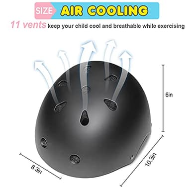 BURSUN Kids Bike Helmet Ventilation & Adjustable Toddler Helmet for Ages 8-14 Kids Boys Girls Multi-Sport Helmet for Bicycle Skate Scooter, 5 Colors - Image 2