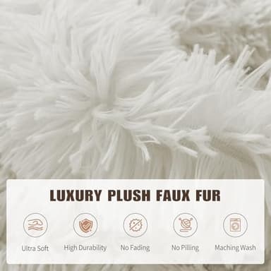 Stuffed Animal Storage Bean Bag (Cover Only), Adult Bean Bag Chair Covers Machine Washable, White Bean Bag Chair Without Filler Included - Image 6