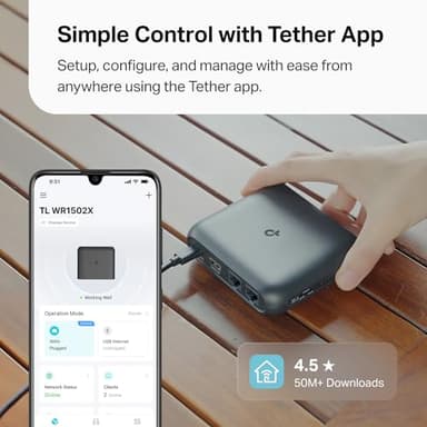 TP-Link Ultra-Portable Wi-Fi 6 AX1500 Travel Router TL-WR1502X | Easy Public WiFi Sharing | Hotel/RV/Travel Approved | Phone WiFi Tether | USB C Powered | Multi-Mode | Tether App | Durable Design - Image 7