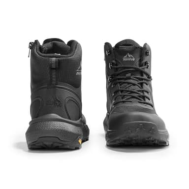 NORTIV 8 Men's Military Tactical Boot Lightweight Comfortable Boots for Work All Day Side Zipper Motorcycle Combat Hiking Boots Metrostrike(8-9 Inches),Size 10.5,Black - Image 6