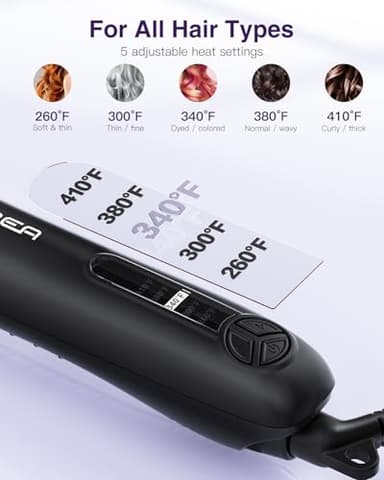 Rotating Curling Iron 1 Inch for All Hair Types-Rapid Heating Automatic Curling Iron Self Curling Wand-Dual Voltage Auto Rotating Hair Curler for Curls and Waves - Image 9
