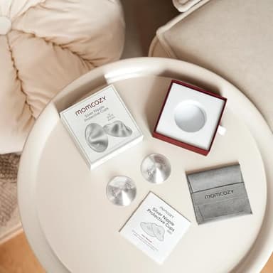 Momcozy 999 Silver Nursing Cups Original Perforated Breathable Design, 999 Silver Nipple Cover for Breastfeeding Essential,Nipple Shield for Nursing Newborn, Metal Nipple Shields, Regular Size - Image 7