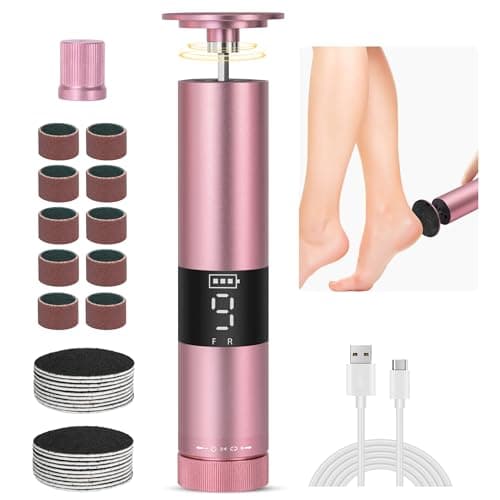 Bodybay Electric Foot Callus Remover & Nail File - 2-in-1 Pedicure Foot File Kit with 9-Speed, Digital Screen,30 Pcs Sandpaper for Men Women,Long-Lasting Pedicure Tools for Dead Dry Skin - Image 1