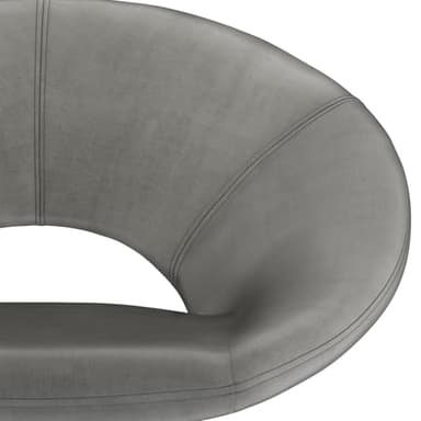 SIMPLIHOME Barrett Accent Chair - 24 inch Wide Upholstered Velvet Mid-Century Modern Accent Chair in Grey, for Living Room Seating with Curved Back, Deep Seat, and Gold Metal Base - Image 10