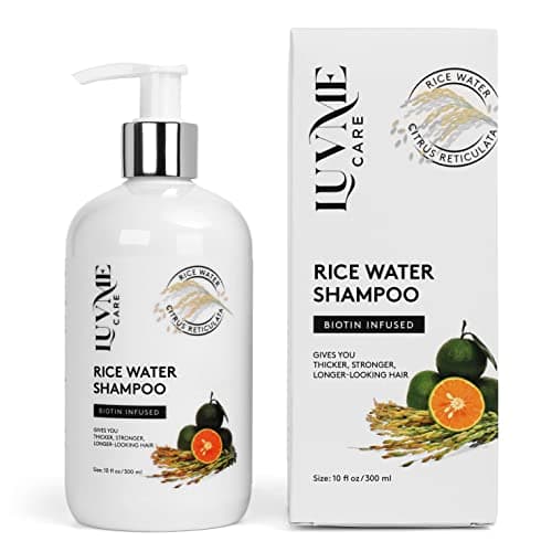 Rice Water Hair Growth Shampoo with Biotin - Hair Shampoo for Thinning Hair and Hair Loss, All Hair Types, Men and Women 10 Fl Oz - Image 1