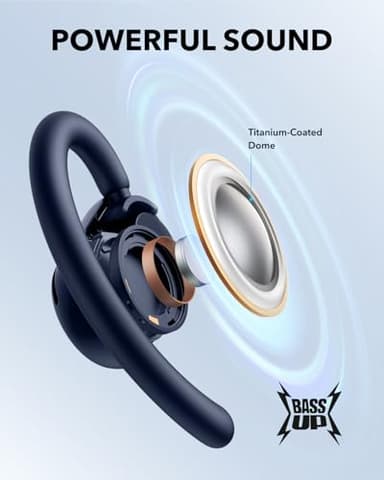 Soundcore V20i by Anker Open-Ear Headphones, Adjustable Ear Hooks, Ultra-Comfort, Snug Fit, Powerful Sound, Clear Calls, IP55, 36H Playtime, Bluetooth 5.4 Wireless Earbuds, Multipoint Connection - Image 5