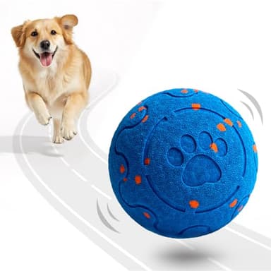 Fsitego Dog Balls: Interactive Dog Ball Auto Rolling - Interactive Dog Toys for Aggressive Chewers - Bouncy & Throwable, Type-C Rechargeable, Washable, for Small & Medium & Large Dogs – Blue - Image 1
