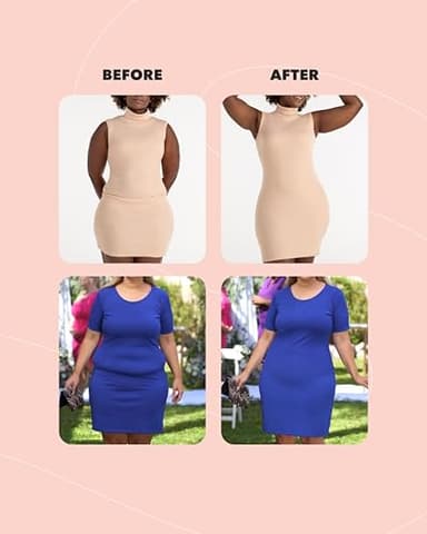 SHAPERMINT Shapewear Tummy Control Panty - Shapewear for Women, Body Shaper Tummy Control Underwear for Women, Plus Size Black - Image 5