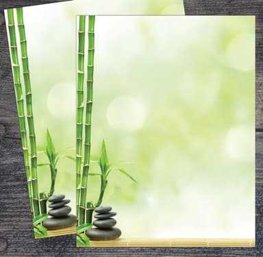 Great Papers! Serenity and Bamboo Letterhead for Invitations, Announcements and Personal Messages, Printer Friendly 8.5" x 11", 50 Pack (2023063) - Image 3