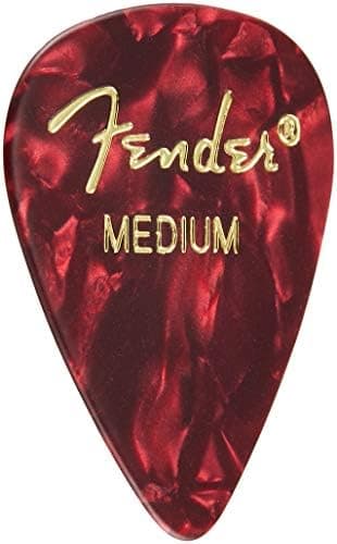 Fender Premium Celluloid Guitar Picks 351 Shape, Guitar Accessories, Red Moto, Medium, 12-Pack - Image 5