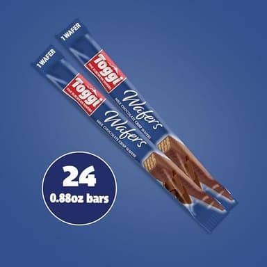 TOGGI Fine European Chocolate Wafers, Milk Chocolate (0.88 oz 24 Count - Image 5