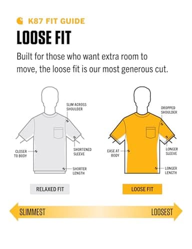 Carhartt Men's Standard Loose Fit Heavyweight Short-Sleeve Pocket T-Shirt (Also Available in Big & Tall), Oiled Walnut Heather, Large - Image 5