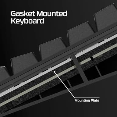 HyperX Alloy Rise 75 Wireless – Hot-Swappable 75% Mechanical Gaming Keyboard, PC, Up to 80 Hours Backlighting On, Dual Wireless 2.4GHz & Bluetooth - Image 9