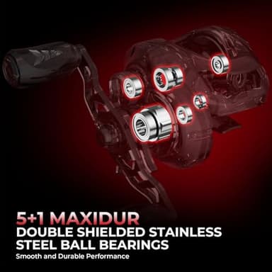 KastKing Royale Legend II Casting Fishing Combos, 6'6'' M Twin Tips Rod, Left Handed - Image 4
