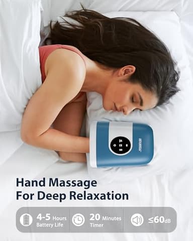 CINCOM Upgraded Hand Massager with Heat and Compression for Arthritis and Carpal Tunnel - Cordless & Rechargeable, Gifts for Women - Image 3