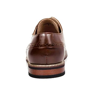 Bruno Marc Mens Leather Lined Dress Shoes, Dark Brown - 10 (Oxford) - Image 5