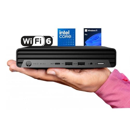 HP Pro 400 G9 Mini PC Desktop Computer, Intel CPU, 16GB DDR5 RAM, 256GB PCIe SSD, Triple 4K Display Support, USB-C, Ultra-Quiet Design, Bluetooth 5.2, WiFi 6, Keyboard and Mouse, Windows 11 Pro - Image 1