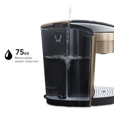 Keurig K-Elite Single Serve K-Cup Pod Coffee Maker, with Strength and Temperature Control, Iced Coffee Capability, 8 to 12oz Brew Size, Programmable, Brushed Gold - Image 9