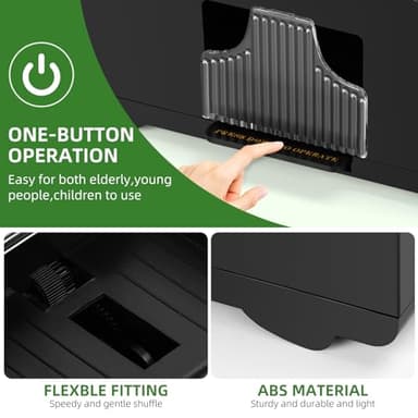 YUCEEN Automatic Card Shuffler 1/2/4/6 Decks,Battery Operated Electric Playing Card Shuffler for UNO,Casino Card Game,Poker,Phase 10,Blackjack,Texas Hold'em,Home Card Games - Image 4