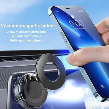 JUYOSOFT Vacuum Magnetic Phone Holder, 360° Adjustable Magnetic Car Mount, Foldable Portable Suction Cup Cell Phone Mount for Car/Gym/Mirror/Shower, Compatible with All Smartphones & All Car Models - Image 6