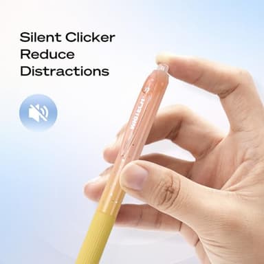 WRITECH Gel Pens Fine Point: 0.7mm Black Ink Retractable 6ct Smooth Writing with Aesthetic Gradient Color Barrel for Journaling Note Taking Silent Click No Smear Nebula Pen Set - Image 7