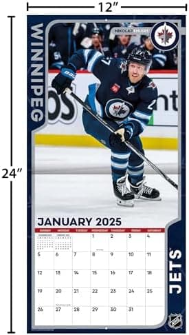 TURNER SPORTS Winnipeg Jets 2025 12x12 Team Wall Calendar (25998011960 - Image 6