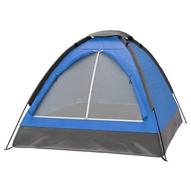 2 Person Camping Tent with Rain Fly and Carrying Bag - Lightweight Outdoor Tent for Backpacking, Hiking, or Beach Use by Wakeman Outdoors (Blue) - Image 1