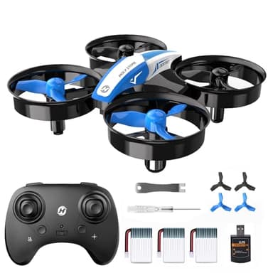 Holy Stone Mini Drone for Kids and Beginners RC Nano Quadcopter Indoor Small Helicopter Plane with Auto Hovering, 3D Flips, Headless Mode and 3 Batteries, Great Gift Toy for Boys and Girls, HS210 Blue - Image 1