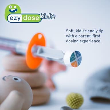 EZY DOSE Kids Baby Oral Syringe & Dispenser, True Easy Design for Liquid Medicine,Tylenol, Motrin, Easy to Administer, Accurate Dosing,10 mL/2 TSP Color Coded, BPA Free - Image 6
