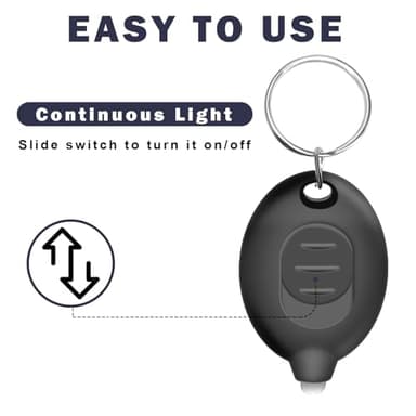 Daemson Mini LED Keychain Flashlight, Ultra Bright Tiny Flashlight, Small Keychain Flashlight White Light, Micro Pocket Key Ring LED Flashlight for Emergency Lighting - Multicolor Shell (8PCS) - Image 7