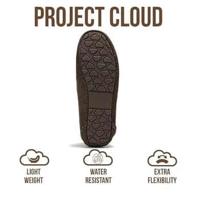 Project Cloud Genuine Leather Loafers for Women - Comfortable Outdoor Slippers for Women Footwear with Memory Foam - Womens Slippers - Stylish Womens Moccasin (Cathi, CHOC, 8) - Image 4