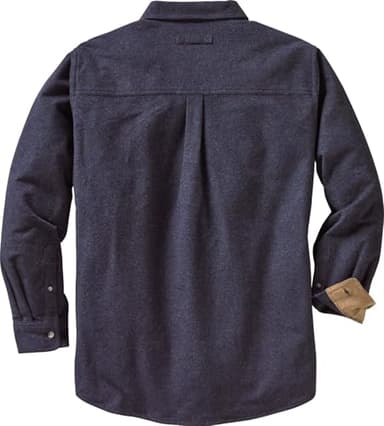 Legendary Whitetails Men's Standard Flannel Shirt Long Sleeve Button Down 100% Cotton, Navy Heather, X-Large - Image 3