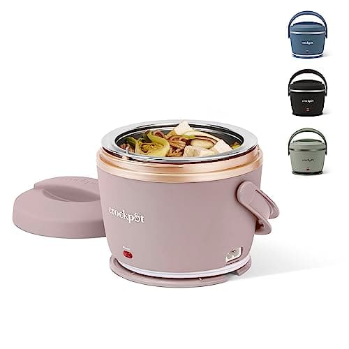 Crock-Pot 20-Ounce Electric Lunch Box, Portable Food Warmer, Blush Pink | Perfect for Travel, Car, On-the-Go | Spill-Free, Dishwasher-Safe - Image 1