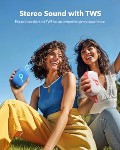 soundcore Select 4 Go Bluetooth Shower Speaker by Anker, IP67 Waterproof/Dustproof, Portable Wireless Speaker, 20H Playtime, Floatable, Powerful Sound, Electronics for Outdoors/Home/Office/Travel-Blue - Image 6