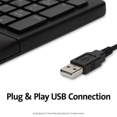 Kensington Pro Fit Ergonomic Wired Keyboard- Black (K75400US) - Image 7