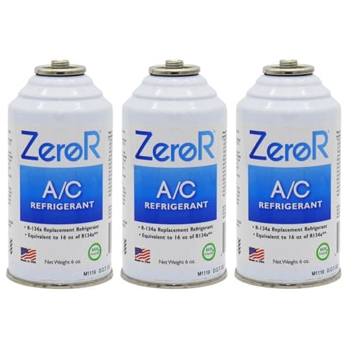 ZeroR® AC Refrigerant | R134a Replacement | 3 Cans for AC Recharging - Image 1