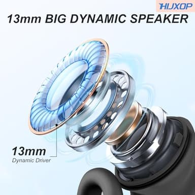 Open Ear Earbuds Lightweight Comfort Clip Wireless Earbuds Sweat Resistant Bluetooth Headphones Lightweight Sport Headphones for Workouts and Running with Dual Digital Display 44H Playtime IPX7 - Image 4