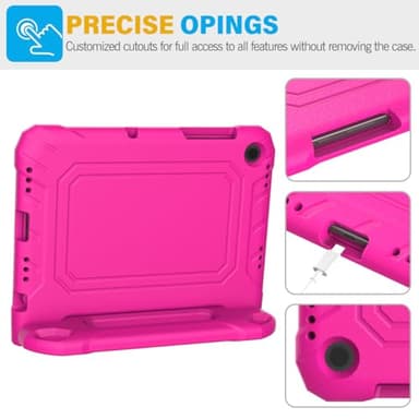 SUPLIK Kids Case for Samsung Galaxy Tab A9 Plus 11 Inch 2023 (SM-X210/X216/X218), Galaxy Tab A9+ 11" Case with Screen Protector, Durable Shockproof Lightweight Stand Handle Cover for Kids, Pink - Image 7