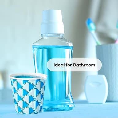 [800Pack] 3 oz Paper Cups, Small Mouthwash Cups, Disposable Bathroom Cups, Paper Cups for Party, Picnic, BBQ, Travel, and Event, Assorted designs - Image 2