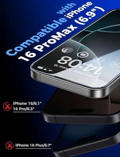 MAGIC JOHN 2 Pack for iPhone 16 Pro Max 6.9 inch Tempered Glass Screen Protector, HD Clear, Bubble Free, Easy Installation, Auto Dust-Elimination - Image 2